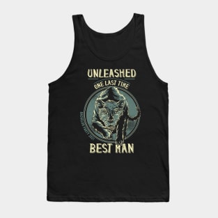 Unleashed One Last Time Best Man Cool Bachelor Party 2021 Tank Top